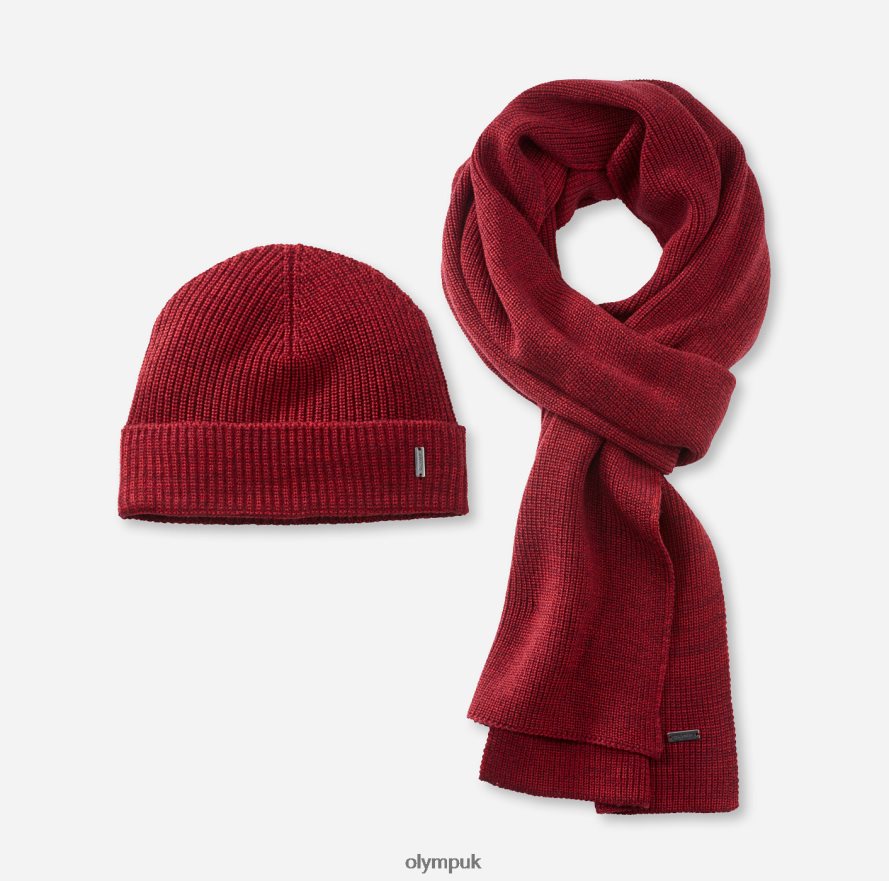 Accessories OLYMP Cap/Scarf Set Dark Red NZ22L2667