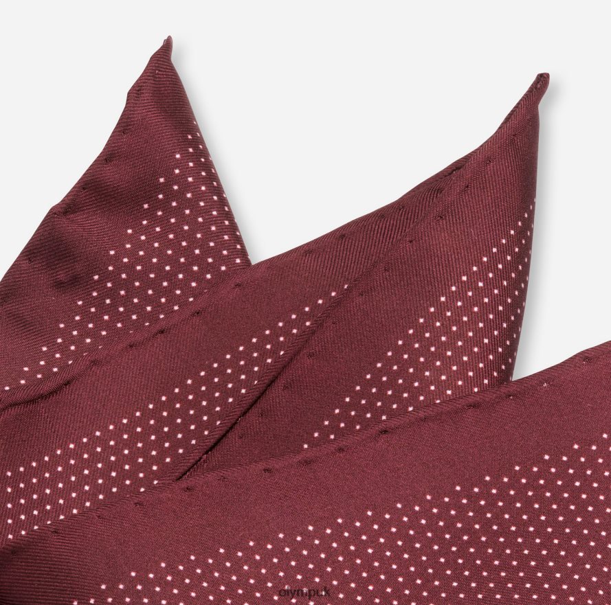 Accessories OLYMP Pocket Square 33X33 Cm, Dark Red NZ22L2614