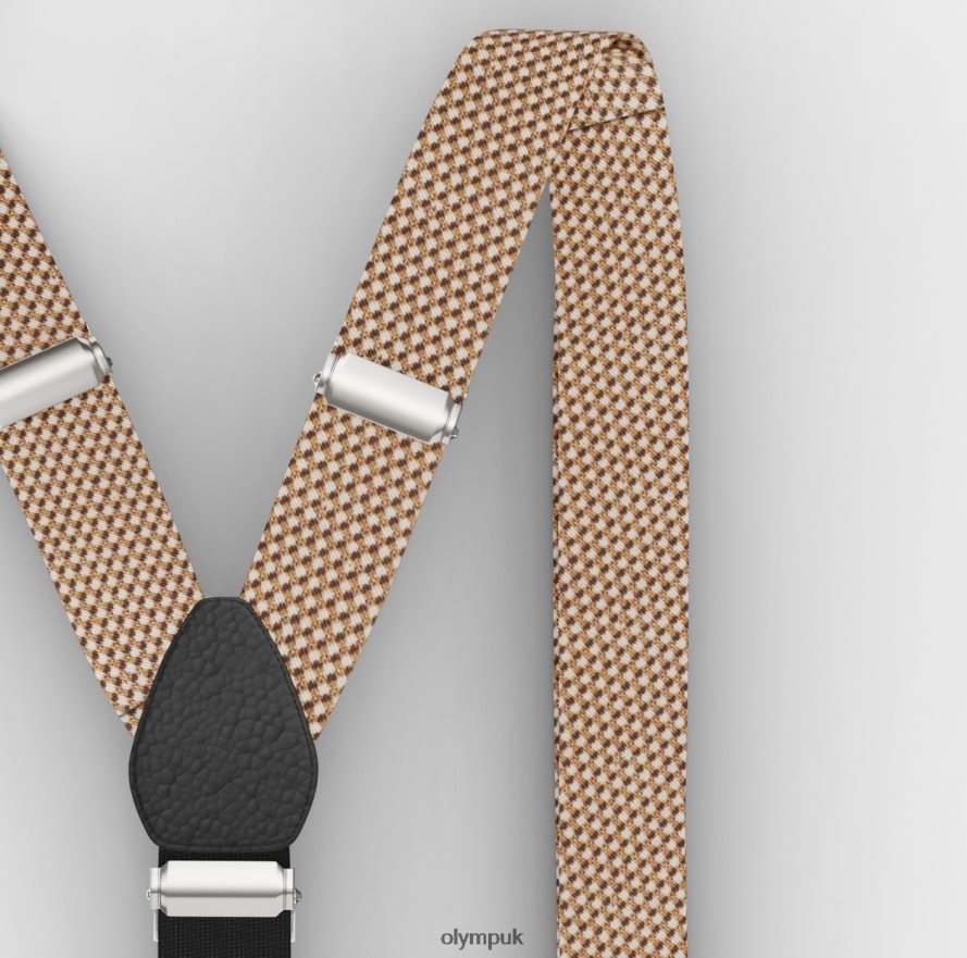 Accessories OLYMP Suspenders Set / Pocket Square Set Natural NZ22L2635