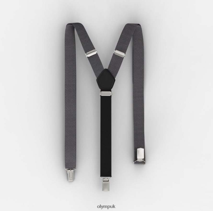 Accessories OLYMP Suspenders Y-Shape, Anthracite NZ22L2620