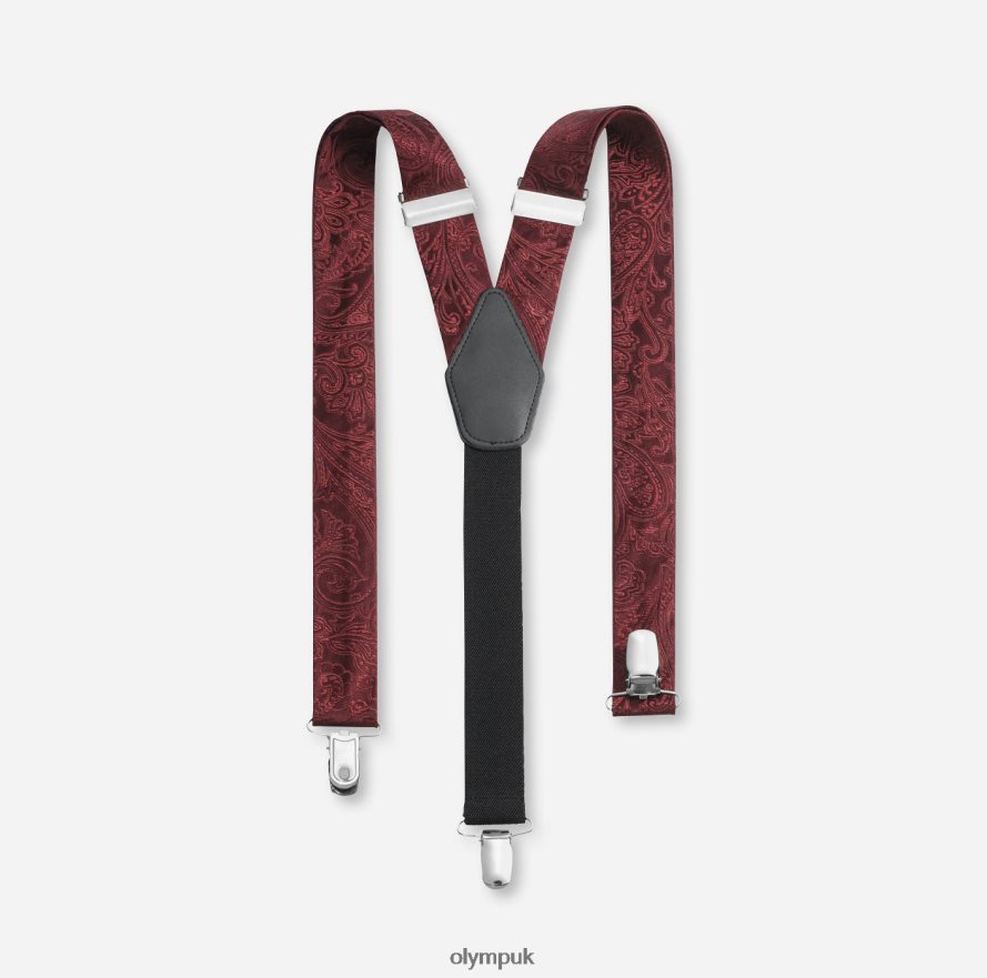 Accessories OLYMP Suspenders Y-Shape, Dark Red NZ22L2626