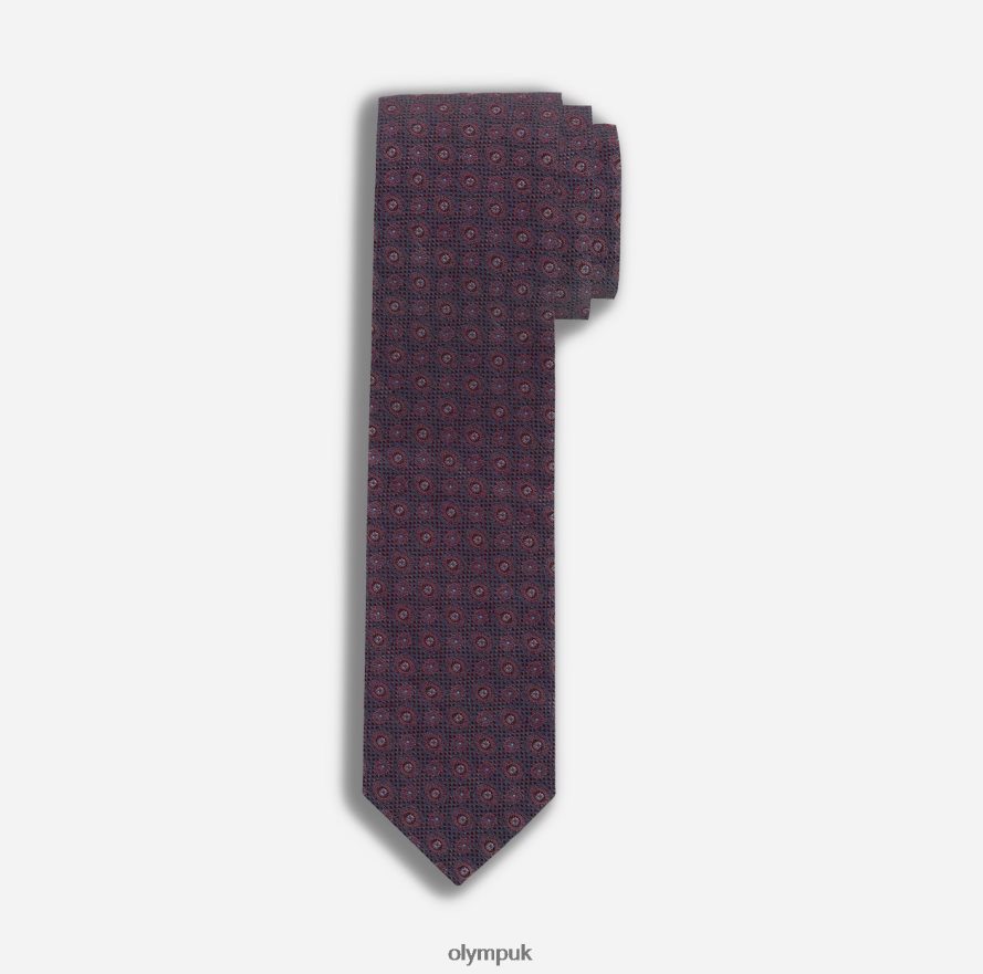 Accessories OLYMP Tie Slim 6,5 Cm, Dark Red NZ22L2318