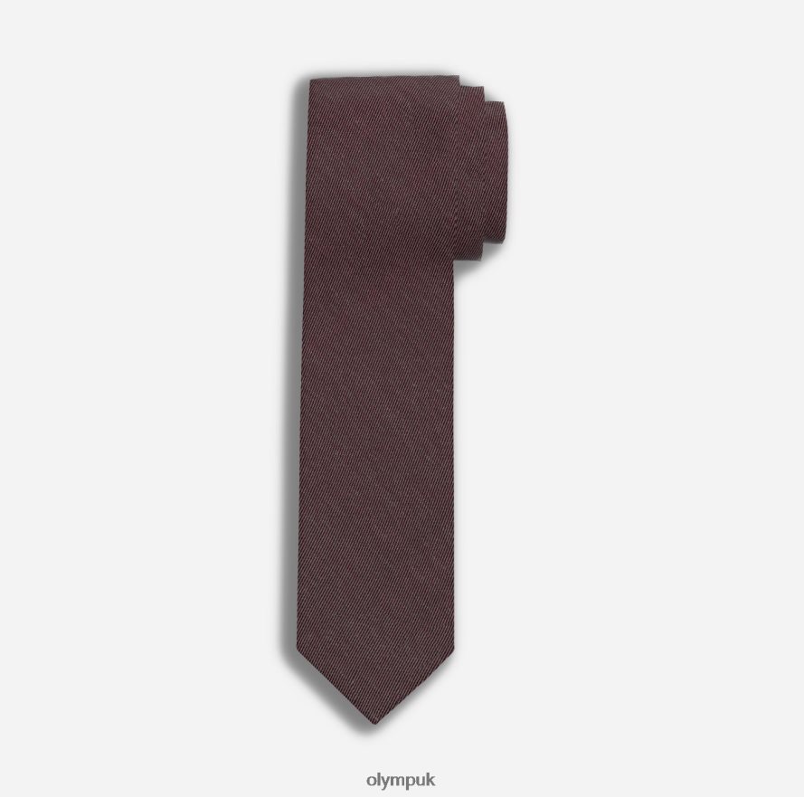 Accessories OLYMP Tie Slim 6,5 Cm, Dark Red NZ22L2405