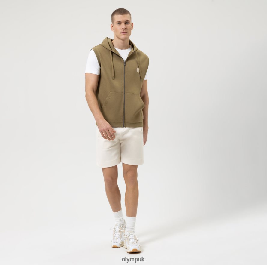 Clothing OLYMP Sweat Modern Fit, Vest, Khaki NZ22L2184