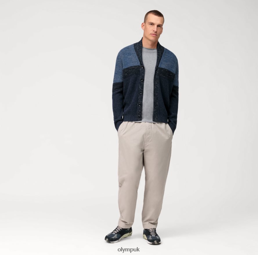 Clothing OLYMP Casual Knitwear Cardigan, Marine NZ22L1935