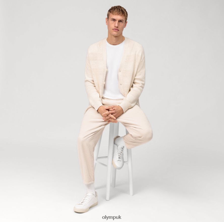 Clothing OLYMP Casual Knitwear Cardigan, Off White NZ22L1931