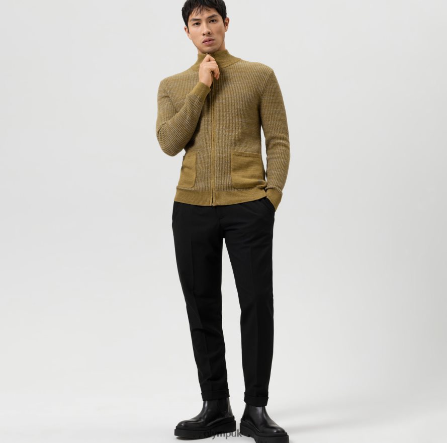 Clothing OLYMP Knitwear Modern Fit, Cardigan, Lime NZ22L1940