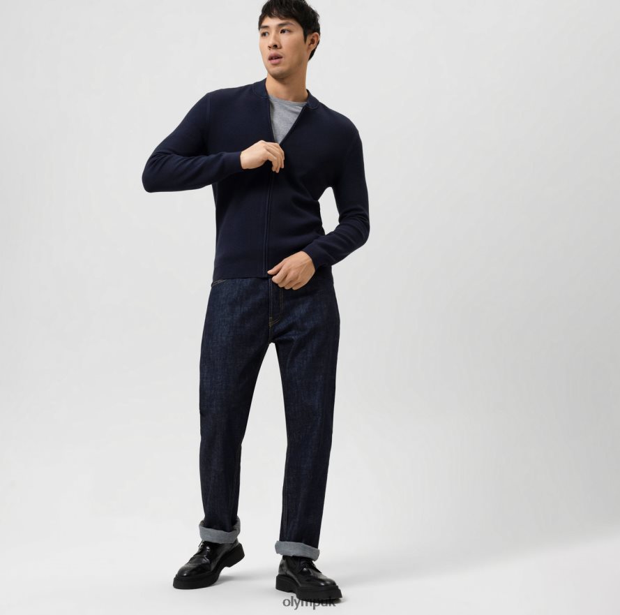 Clothing OLYMP Level Five Knitwear Body Fit, Cardigan, Marine NZ22L1942