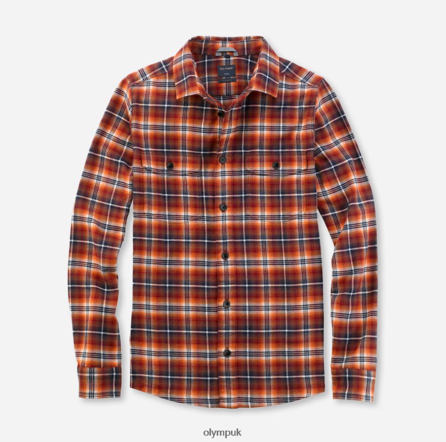 Clothing OLYMP Casual Overshirt, Casual Shirt, Kent, Caramel NZ22L1987