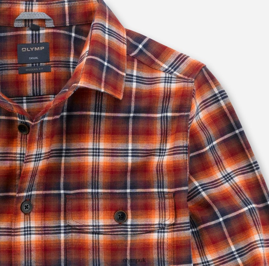 Clothing OLYMP Casual Overshirt, Casual Shirt, Kent, Caramel NZ22L1987