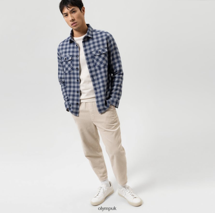 Clothing OLYMP Casual Overshirt, Casual Shirt, Kent, Marine NZ22L1955
