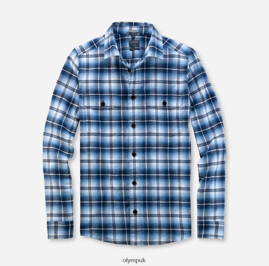 Clothing OLYMP Casual Overshirt, Casual Shirt, Kent, Marine NZ22L1975