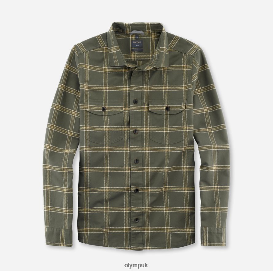 Clothing OLYMP Casual Overshirt, Casual Shirt, Kent, Olive NZ22L1982