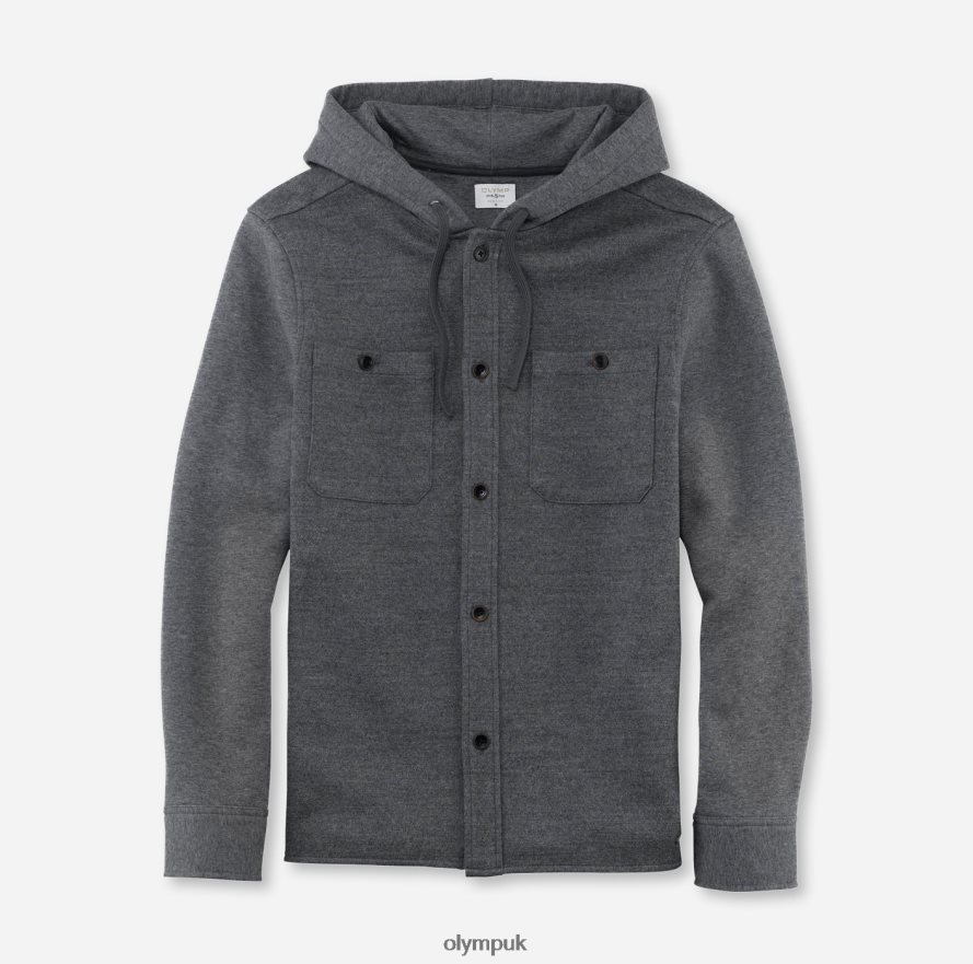 Clothing OLYMP Level Five Sweat Overshirt, Anthracite NZ22L1984