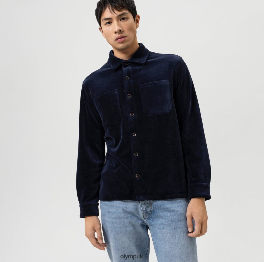 Clothing OLYMP Level Five Sweat Overshirt, Marine NZ22L1948