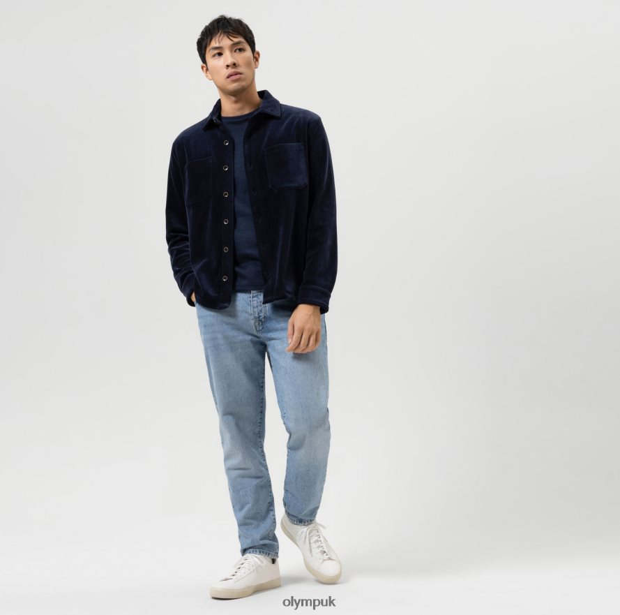 Clothing OLYMP Level Five Sweat Overshirt, Marine NZ22L1948