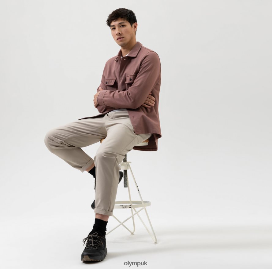 Clothing OLYMP Level Five Sweat Overshirt, Reddish Brown NZ22L1985