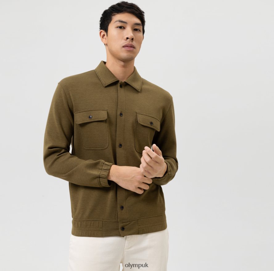 Clothing OLYMP Sweat Overshirt, Olive NZ22L1951