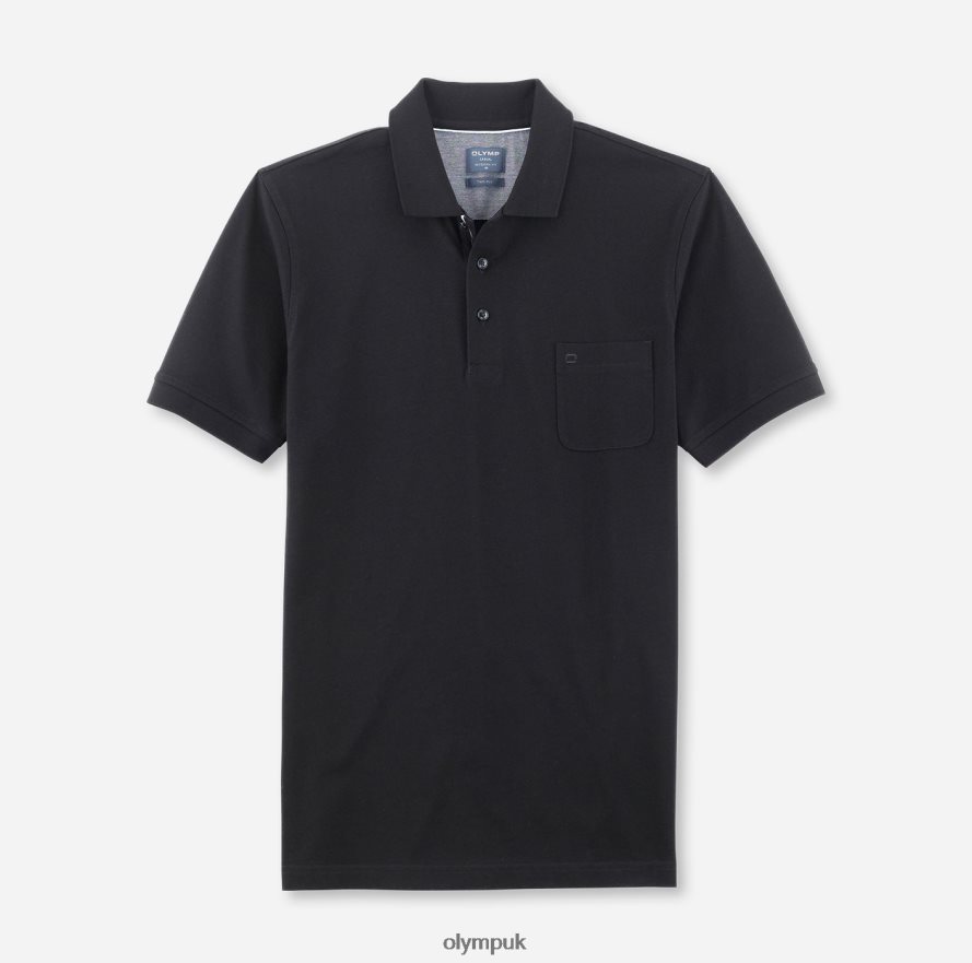 Clothing OLYMP Casual Modern Fit, Polo, Black NZ22L2067