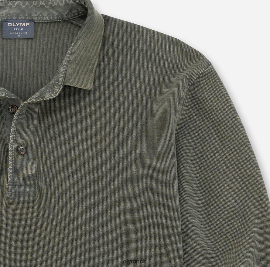 Clothing OLYMP Casual Modern Fit, Polo, Dark Green NZ22L2183
