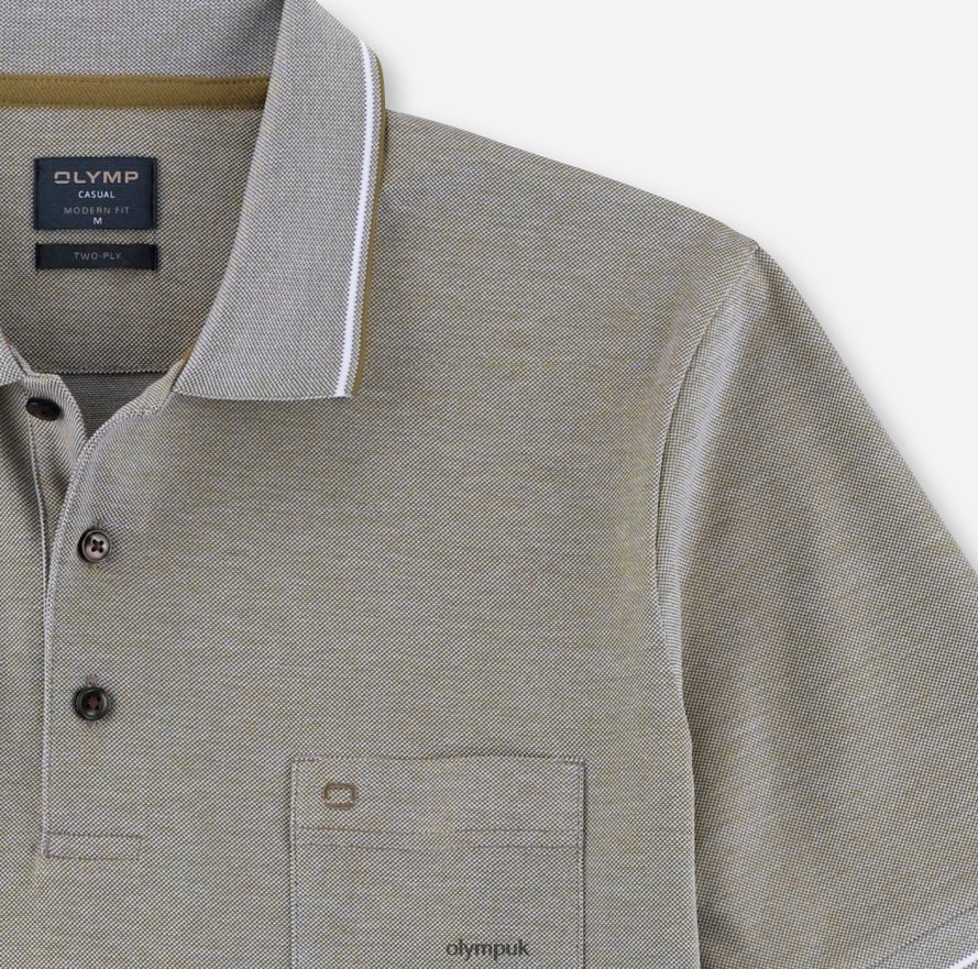 Clothing OLYMP Casual Modern Fit, Polo, Khaki NZ22L2079