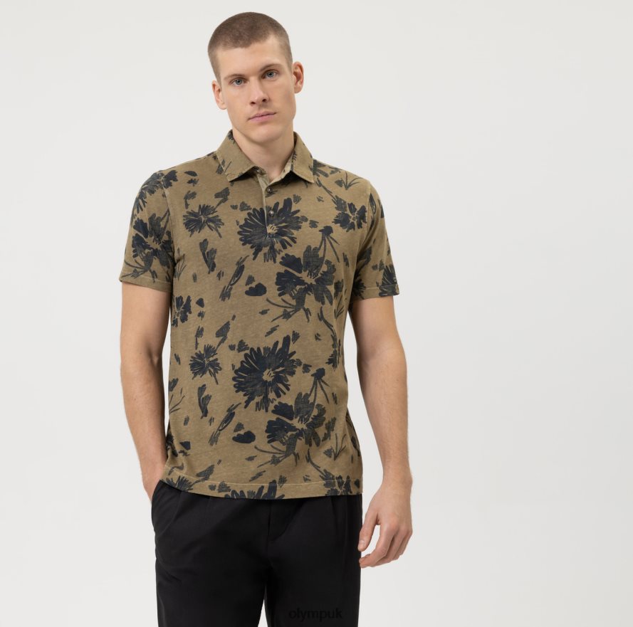 Clothing OLYMP Casual Modern Fit, Polo, Khaki NZ22L2088