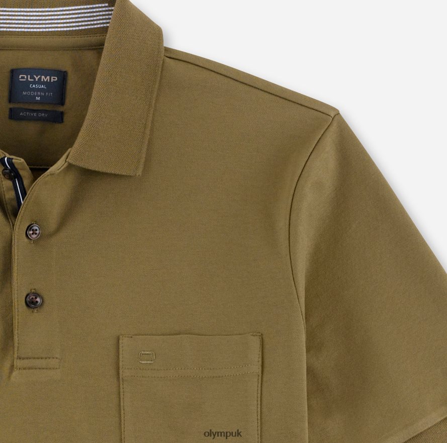 Clothing OLYMP Casual Modern Fit, Polo, Khaki NZ22L2090