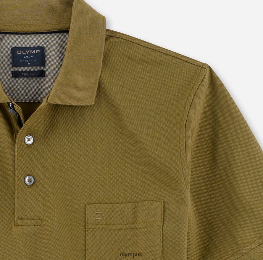 Clothing OLYMP Casual Modern Fit, Polo, Khaki NZ22L2101