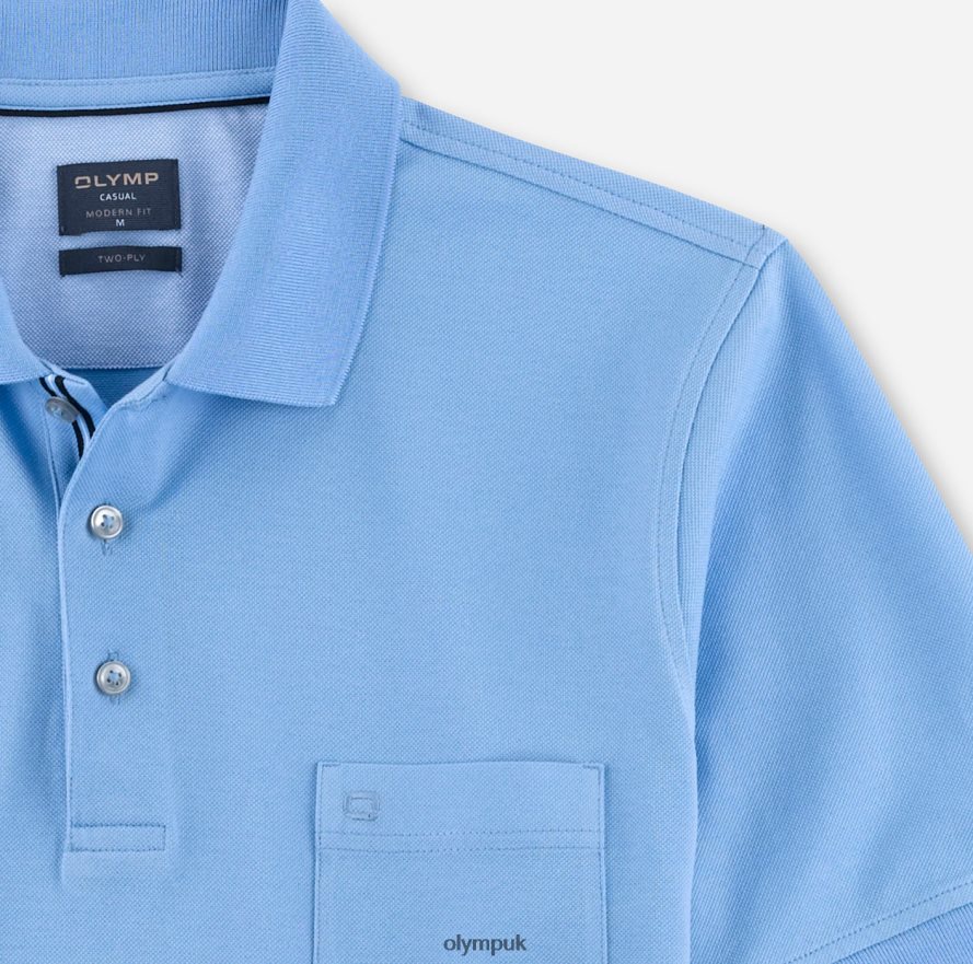 Clothing OLYMP Casual Modern Fit, Polo, Light Blue NZ22L2077