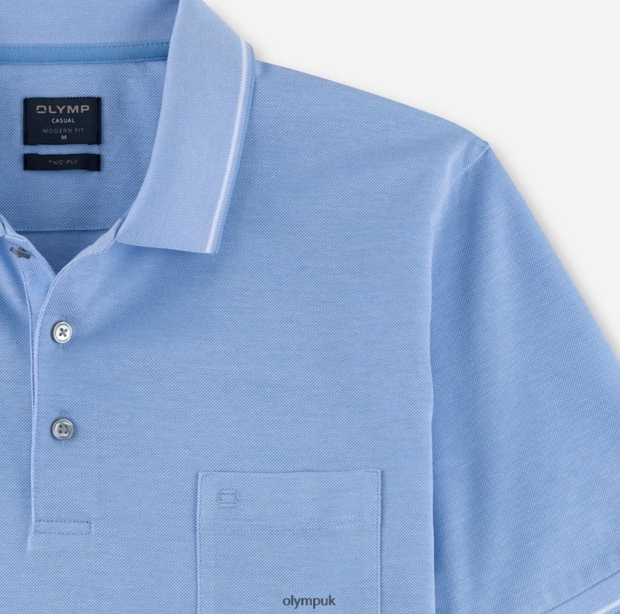 Clothing OLYMP Casual Modern Fit, Polo, Light Blue NZ22L2093