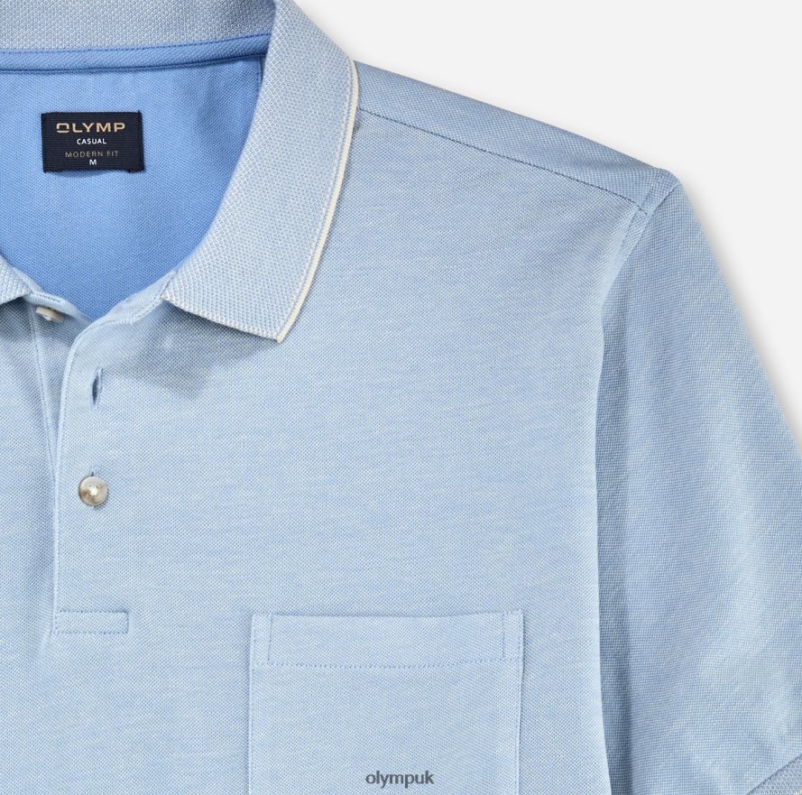 Clothing OLYMP Casual Modern Fit, Polo, Light Blue NZ22L2095
