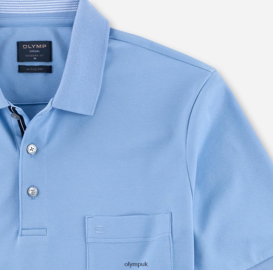Clothing OLYMP Casual Modern Fit, Polo, Light Blue NZ22L2098