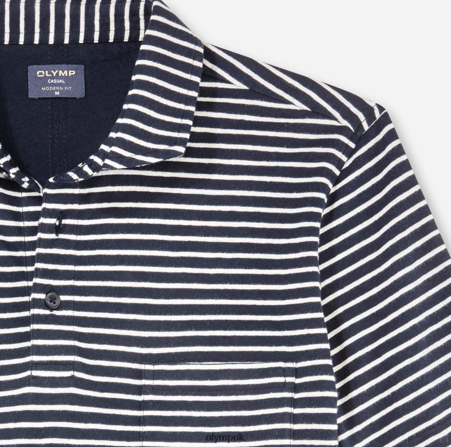 Clothing OLYMP Casual Modern Fit, Polo, Marine NZ22L2072