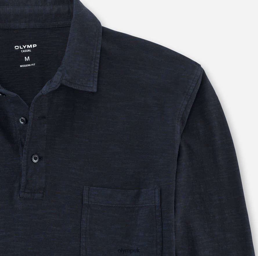 Clothing OLYMP Casual Modern Fit, Polo, Marine NZ22L2122