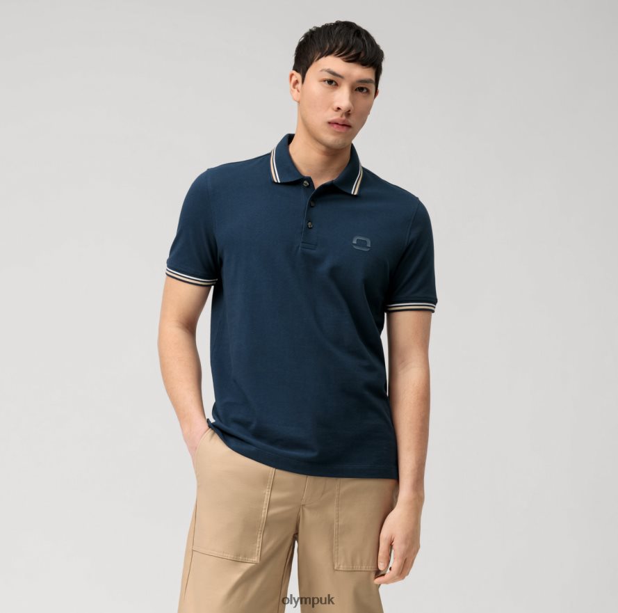 Clothing OLYMP Casual Modern Fit, Polo, Marine NZ22L2143