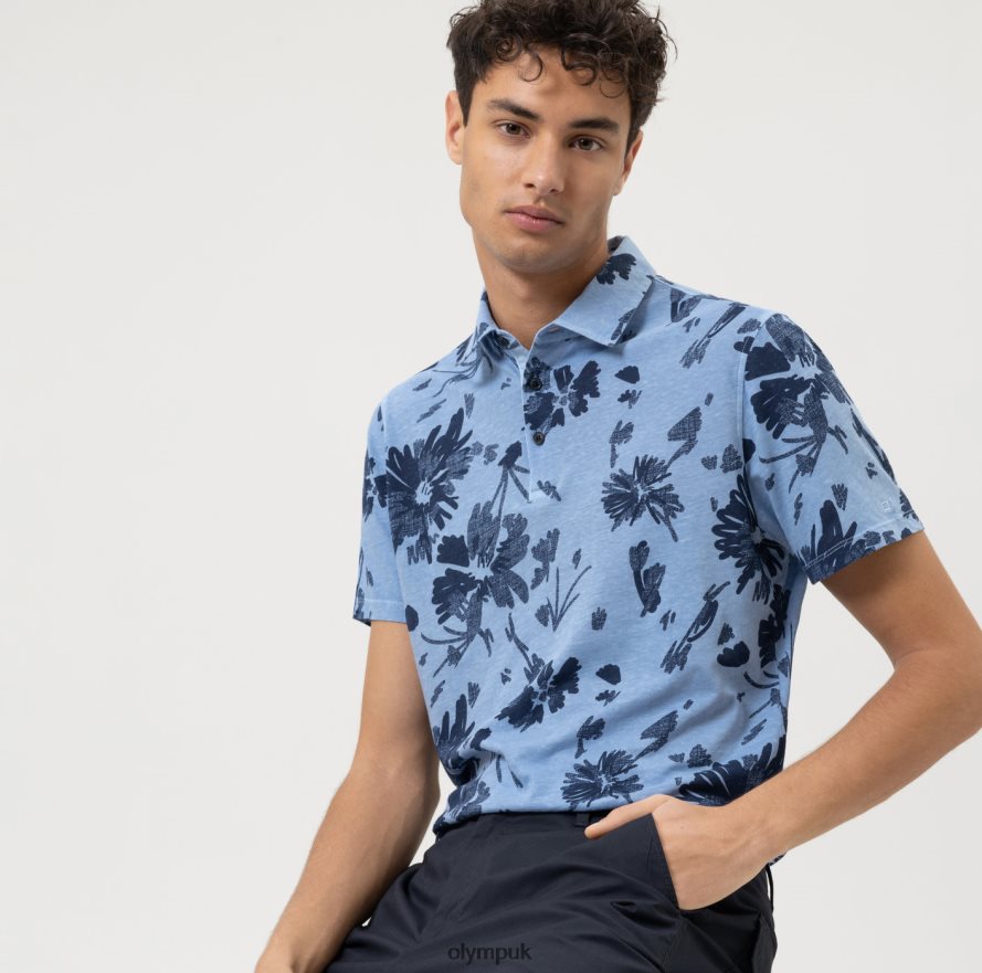 Clothing OLYMP Casual Modern Fit, Polo, Marine NZ22L2146