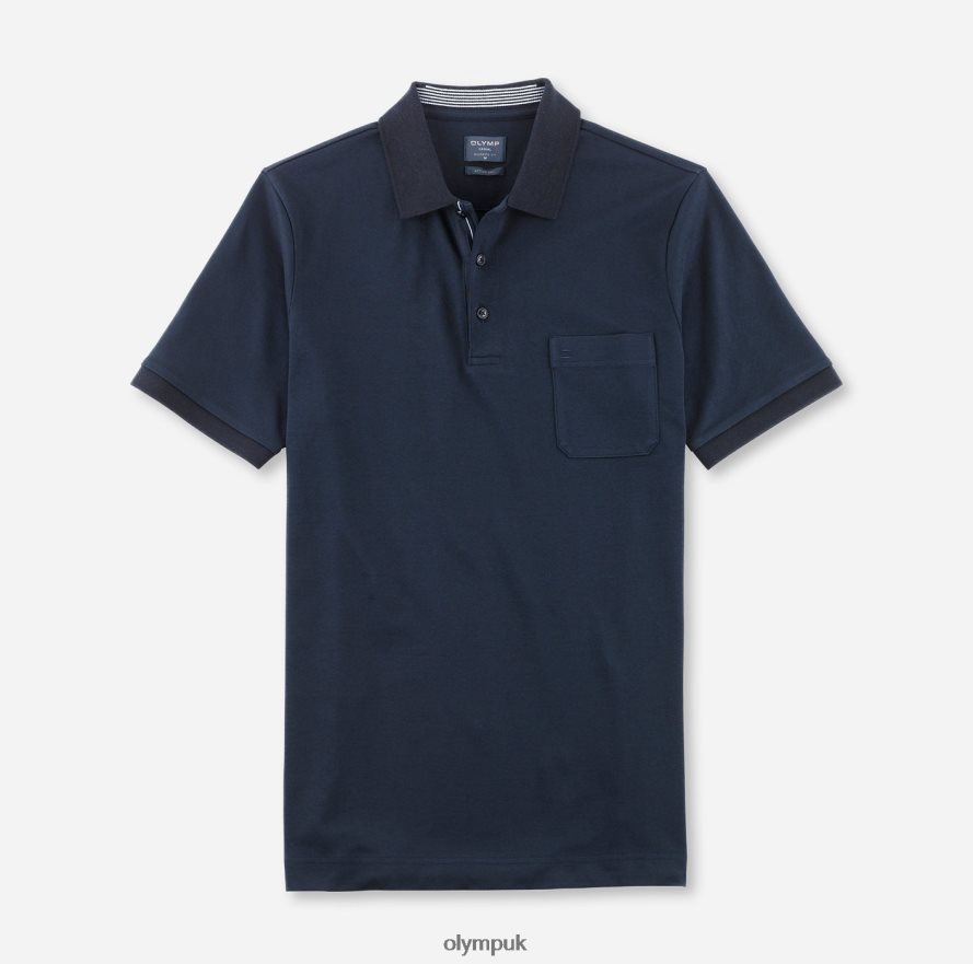 Clothing OLYMP Casual Modern Fit, Polo, Midnight Blue NZ22L2070