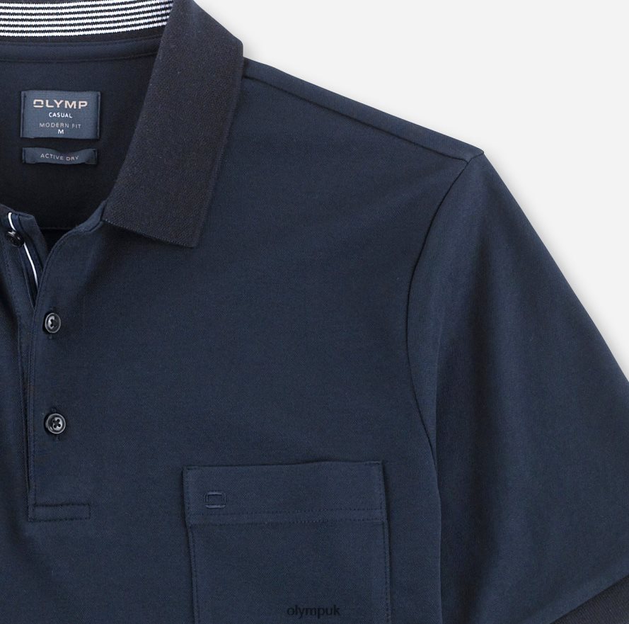 Clothing OLYMP Casual Modern Fit, Polo, Midnight Blue NZ22L2070