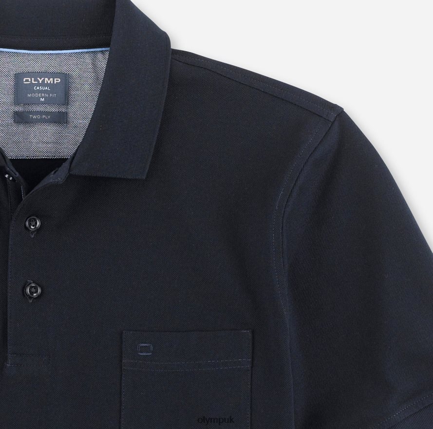Clothing OLYMP Casual Modern Fit, Polo, Midnight Blue NZ22L2167