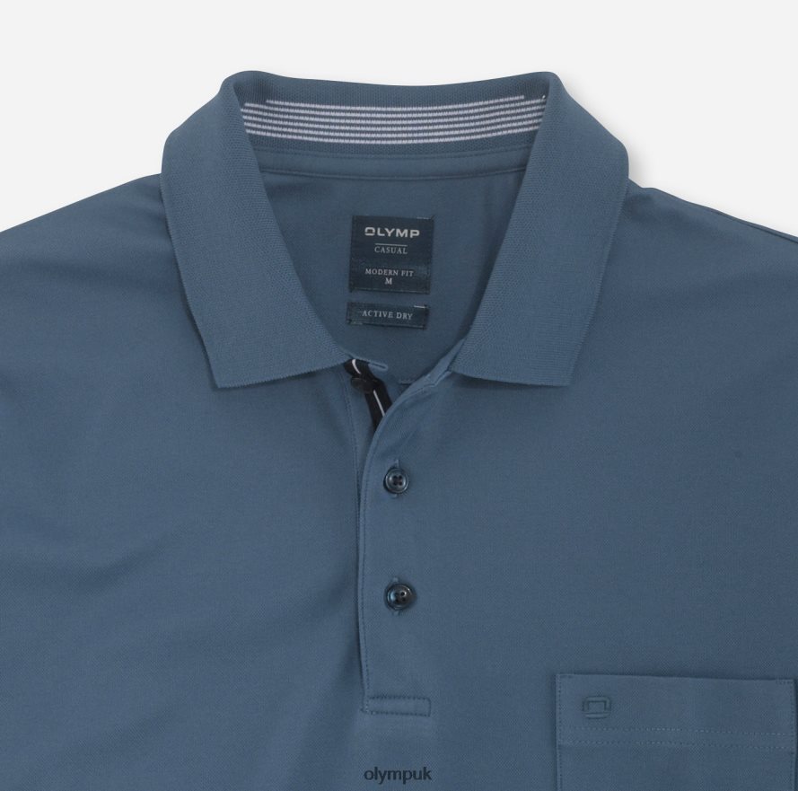 Clothing OLYMP Casual Modern Fit, Polo, Nuremberg Blue NZ22L2087