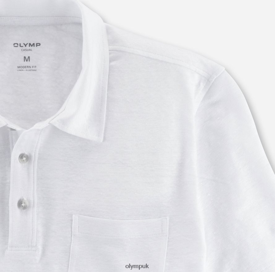 Clothing OLYMP Casual Modern Fit, Polo, Off White NZ22L2130