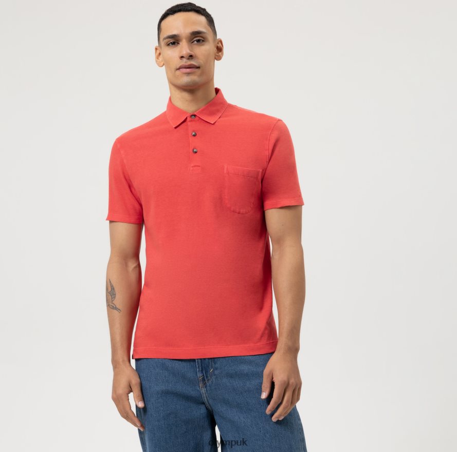 Clothing OLYMP Casual Modern Fit, Polo, Red NZ22L2124