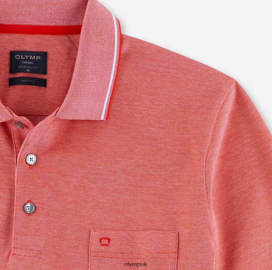 Clothing OLYMP Casual Modern Fit, Polo, Rust NZ22L2085