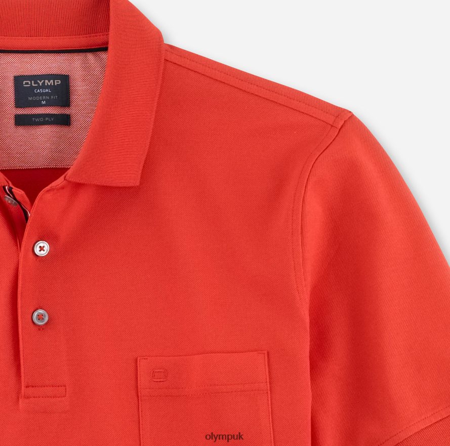 Clothing OLYMP Casual Modern Fit, Polo, Rust NZ22L2086
