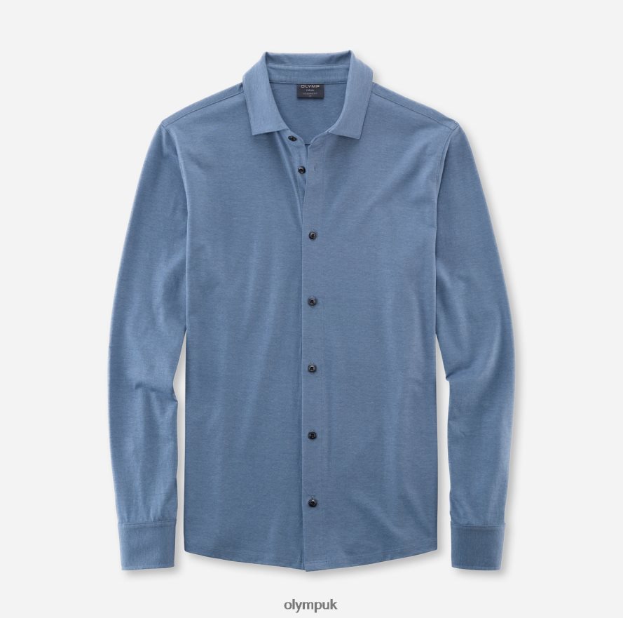 Clothing OLYMP Casual Modern Fit, Polo, Smoke Blue NZ22L2113