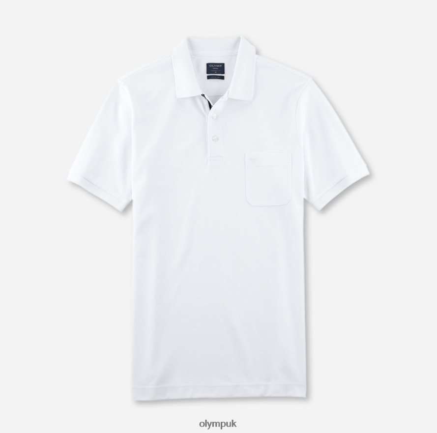 Clothing OLYMP Casual Modern Fit, Polo, White NZ22L2076
