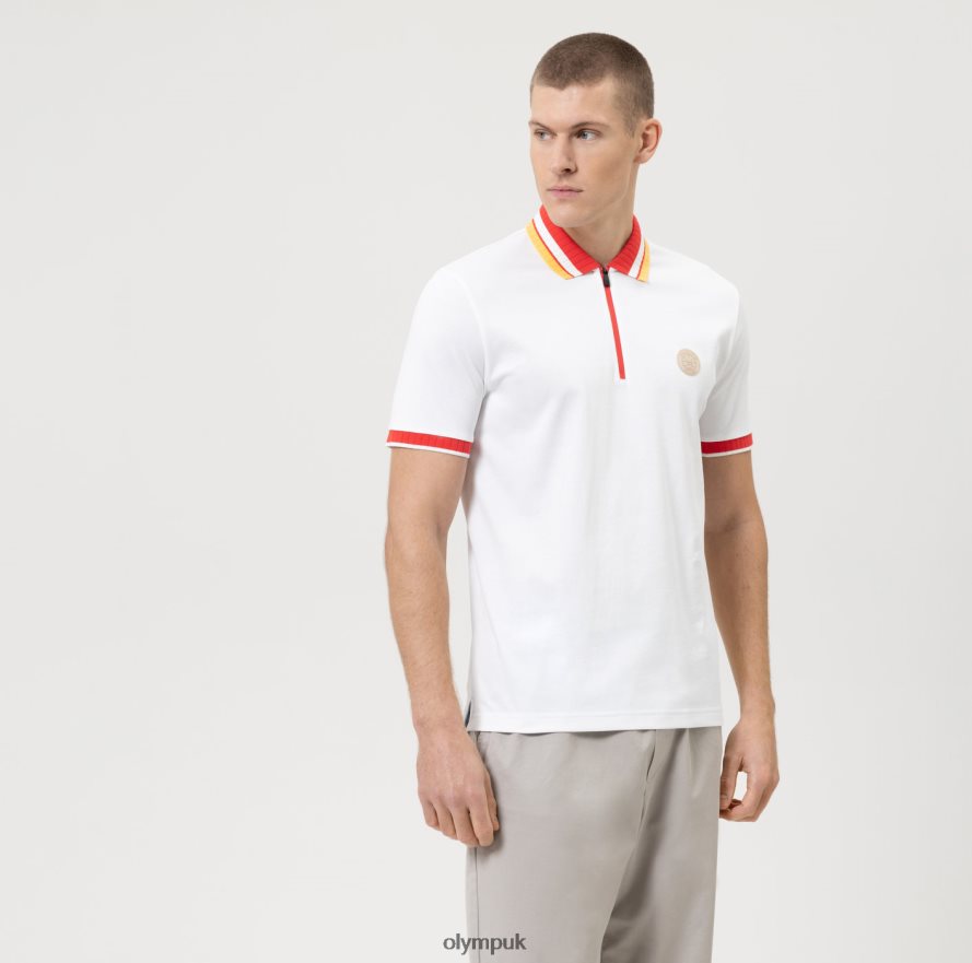 Clothing OLYMP Casual Modern Fit, Polo, White NZ22L2138