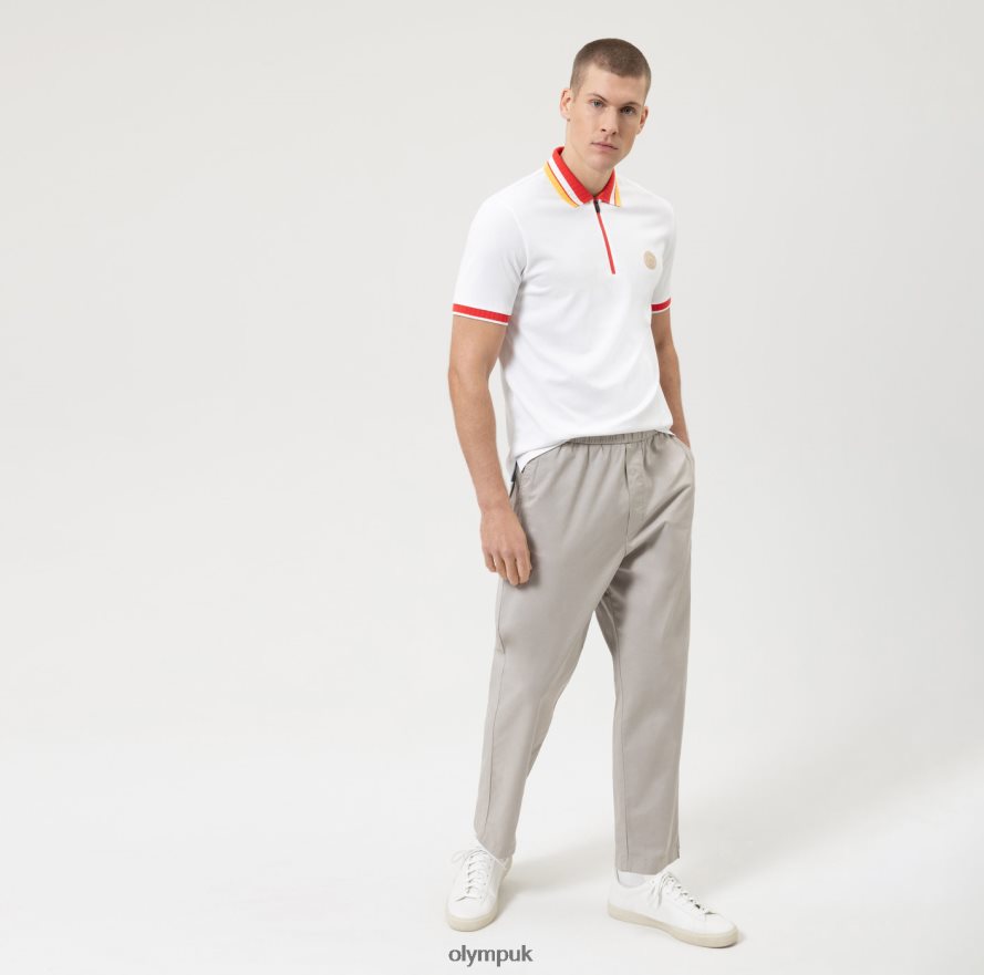 Clothing OLYMP Casual Modern Fit, Polo, White NZ22L2138