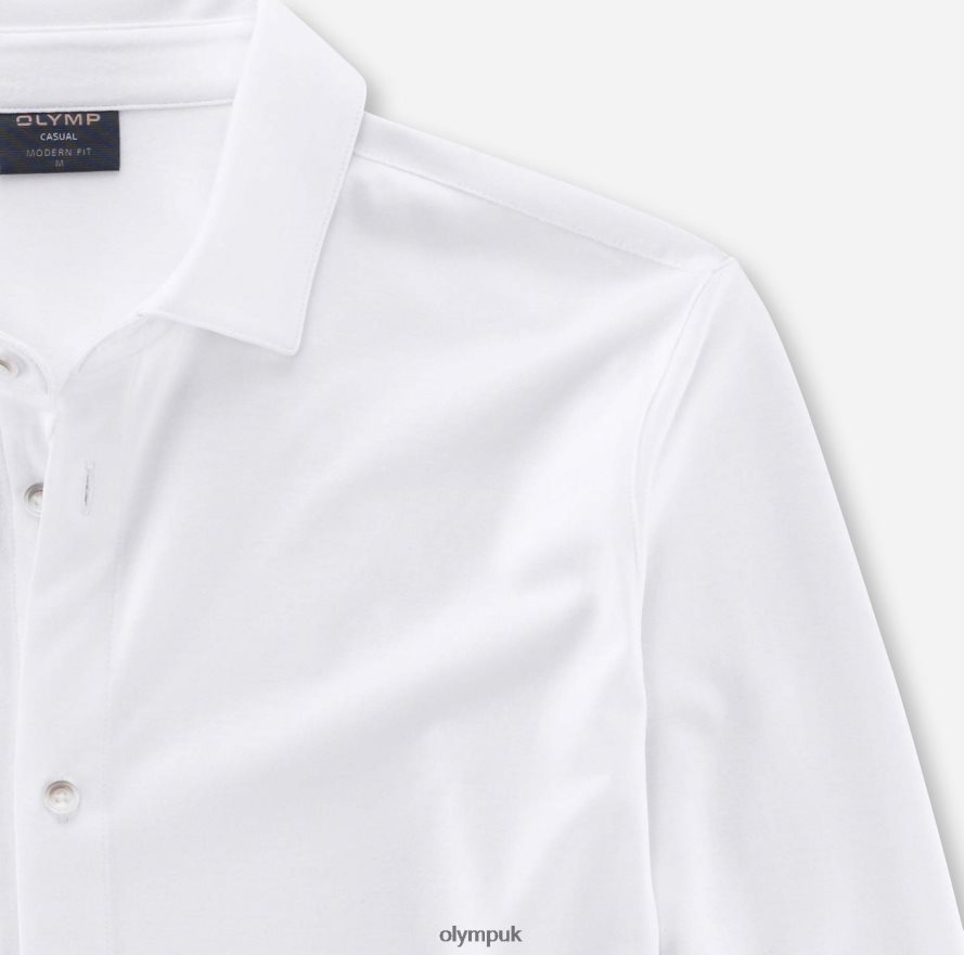 Clothing OLYMP Casual Modern Fit, Polo, White NZ22L2151
