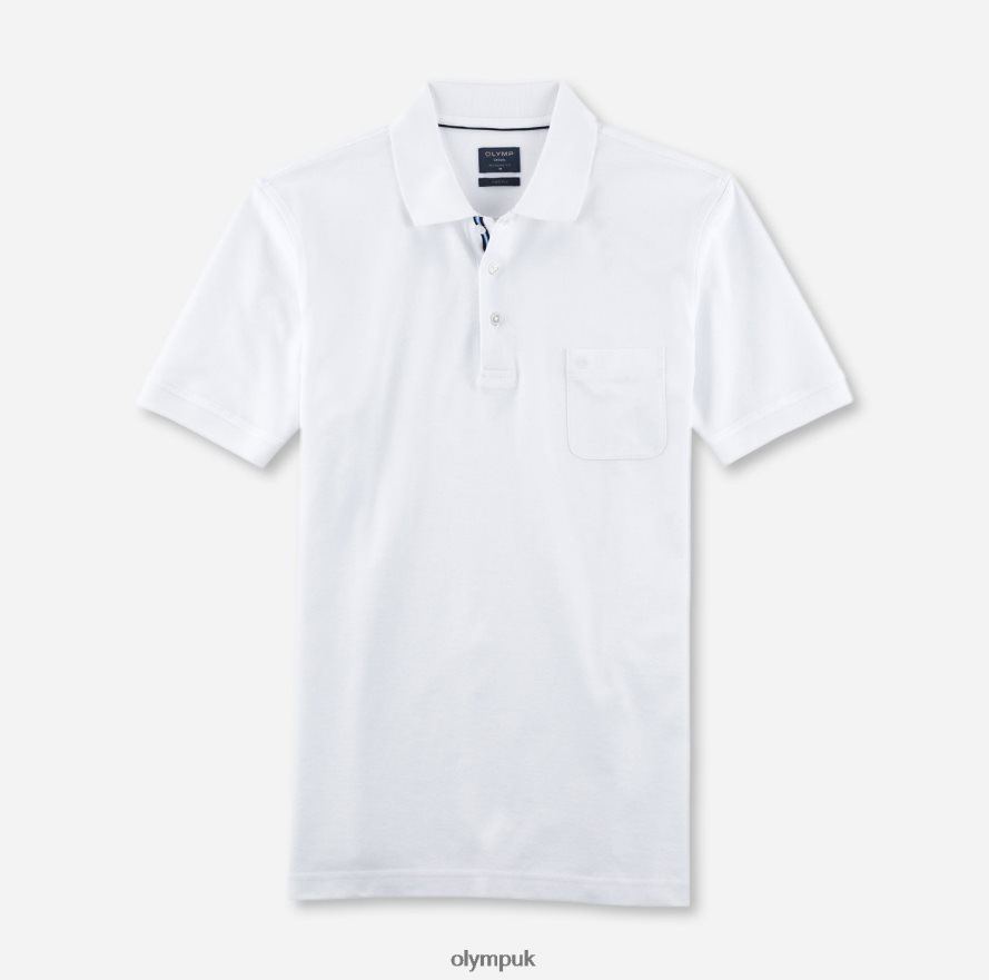 Clothing OLYMP Casual Modern Fit, Polo, White NZ22L2169